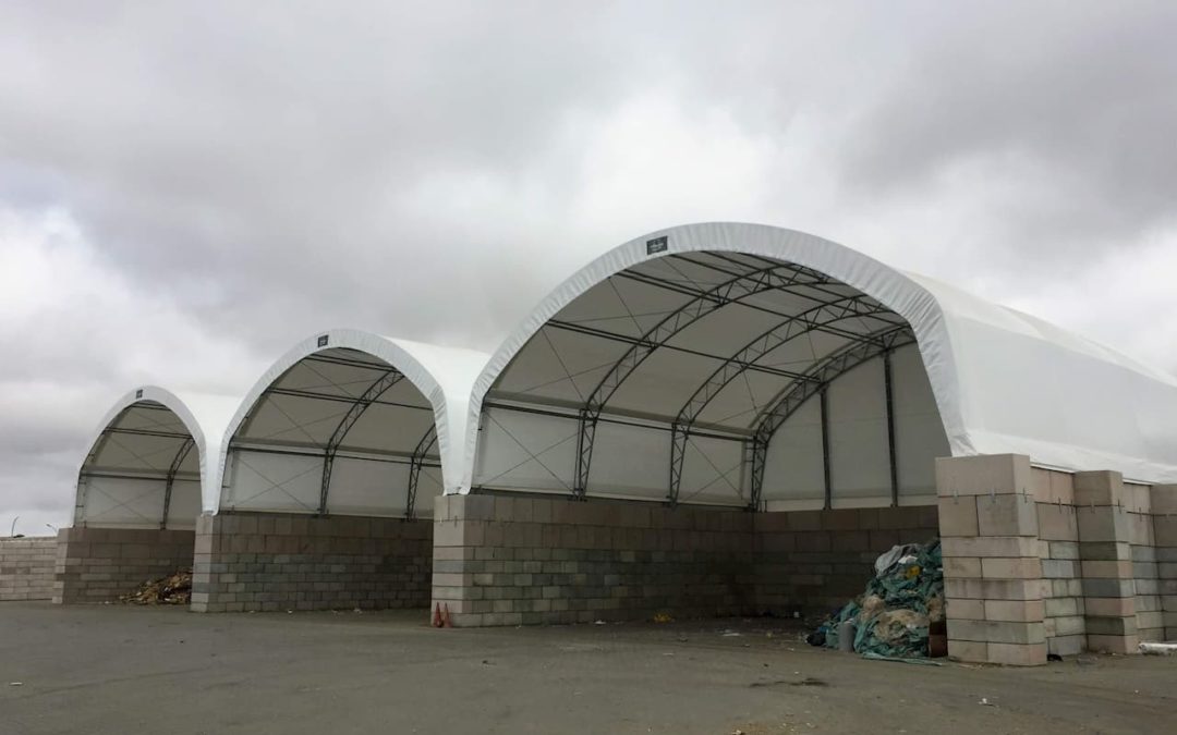 Überdachung Umschlagboxen