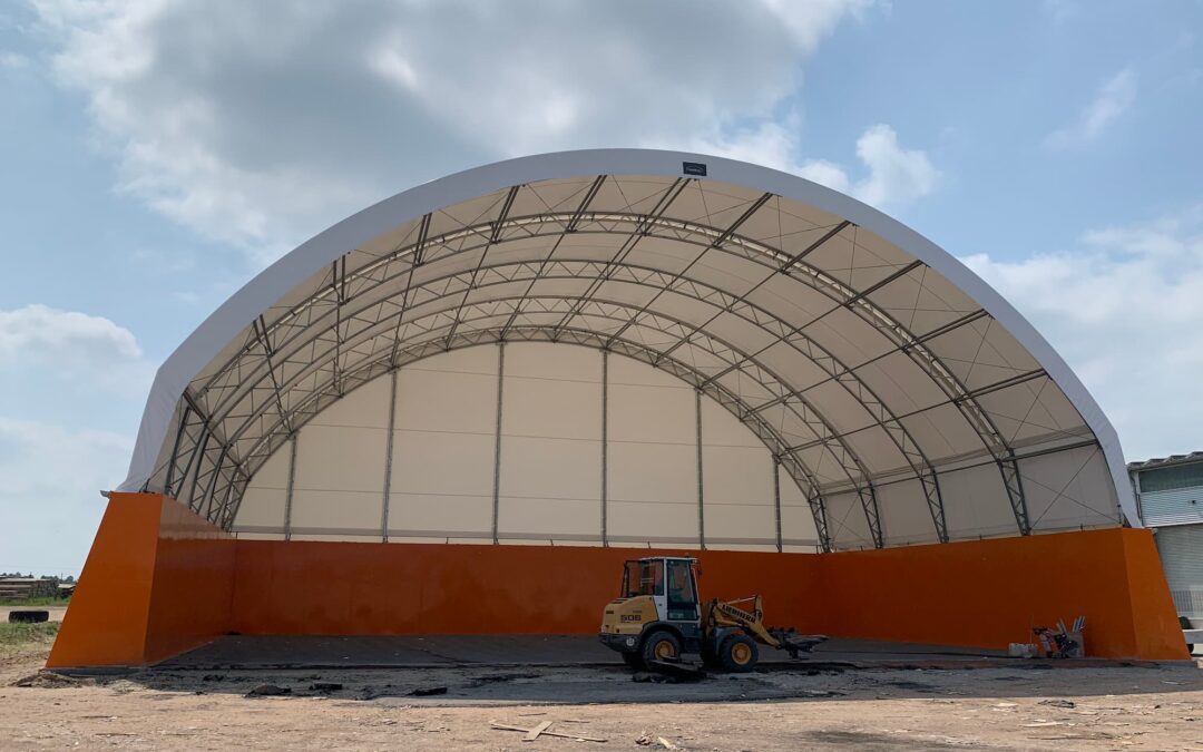 Schüttguthalle Abfallentsorgung