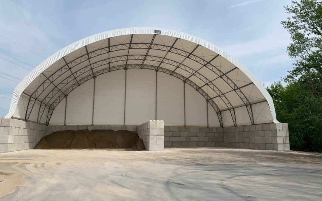 Lagerhalle Trass-Sand